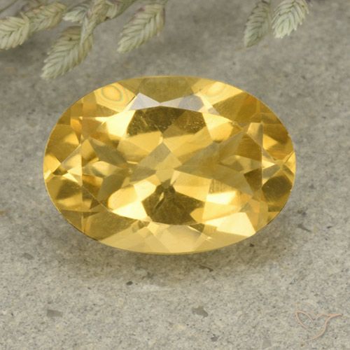 5.14ct Natural Laranja Dourada Citrino, oval, VVS-VS
