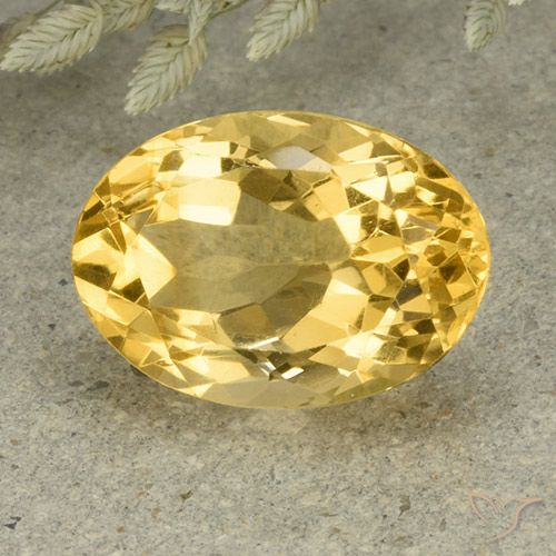 6.11ct Natural Laranja Dourada Citrino, oval, VVS-VS