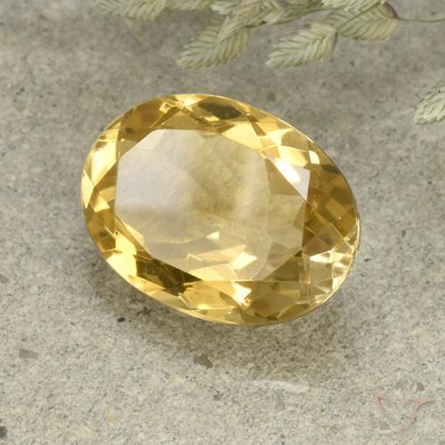 Citrino Laranja Dourada Natural 4.94ct, oval, VVS-VS