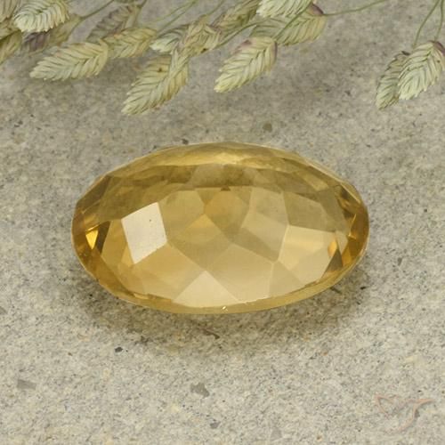 Citrino Laranja Dourada Natural 4.94ct, oval, VVS-VS