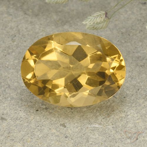 5.43ct Natural Dourado médio Citrino, oval, VVS-VS