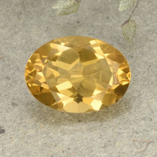 4.70ct Natural Dourado Médio-escuro Citrino, oval, VVS-VS