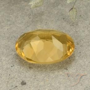Citrino Dourado Médio-escuro Natural 4.70ct, oval, VVS-VS