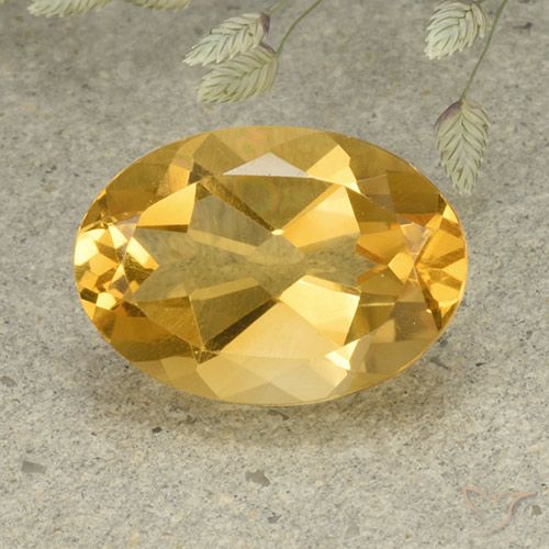 5.34ct Natural Laranja Dourada Citrino, oval, VVS-VS