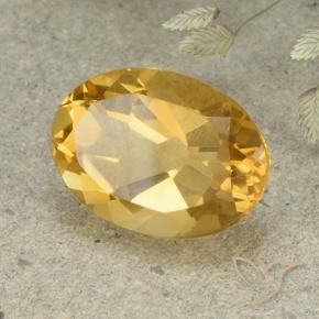 Citrino Laranja Dourada Natural 5.34ct, oval, VVS-VS