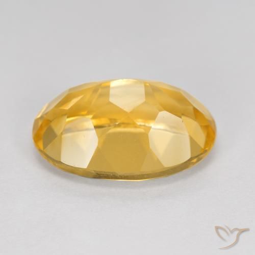 Citrino Dourado médio Natural 5.71ct, oval, VVS-VS