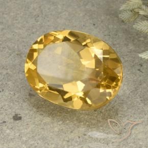 Citrino Laranja Dourada Natural 5.56ct, oval, VVS-VS