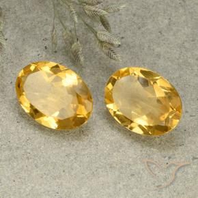 Pedras preciosas de Citrino Laranja Dourada natural de 9.13 ct, oval, VVS-VS
