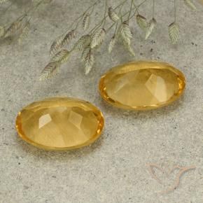 Pedras preciosas de Citrino Laranja Dourada natural de 9.13 ct, oval, VVS-VS