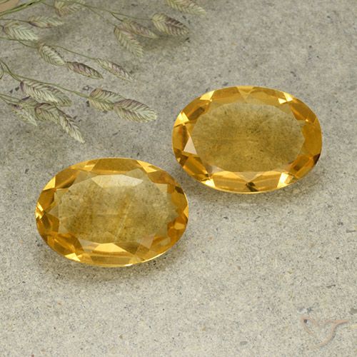 8.29ctw Natural Laranja Dourado Profundo Citrino, oval, VVS-VS