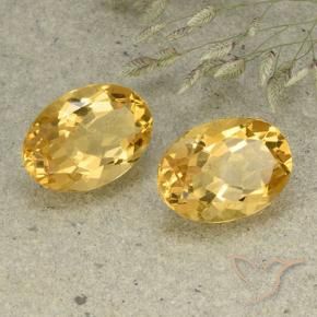 Pedras preciosas de Citrino Laranja Dourada natural de 10.84 ct, oval, VVS-VS