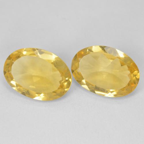 Pedras preciosas de Citrino Laranja Dourada natural de 9.12 ct, oval, VVS-VS