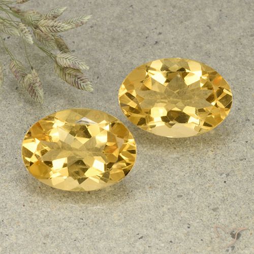Pedras preciosas de citrino dourado natural de 9,74 ct, corte oval, VVS-VS