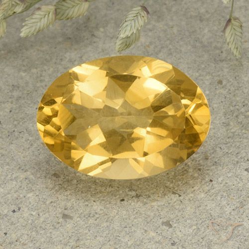 5.08ct Natural Laranja Dourada Citrino, oval, VVS-VS