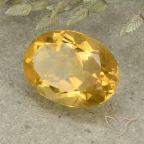 Citrino Laranja Dourado Profundo Natural 5.35ct, oval, VVS-VS