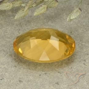 Citrino Laranja Dourado Profundo Natural 5.35ct, oval, VVS-VS