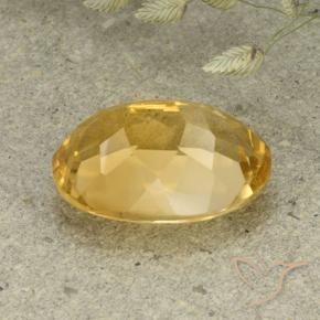 Citrino Dourado Médio-claro Natural 5.73ct, oval, VVS-VS