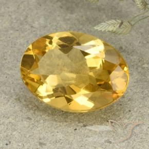 Citrino Laranja Dourada Natural 4.45ct, oval, VVS-VS