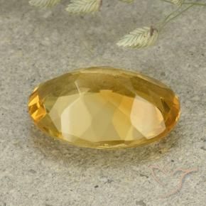 Citrino Laranja Dourada Natural 4.45ct, oval, VVS-VS