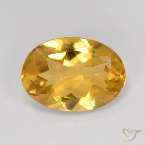 5.16ct Natural Laranja Dourado Profundo Citrino, oval, VVS-VS