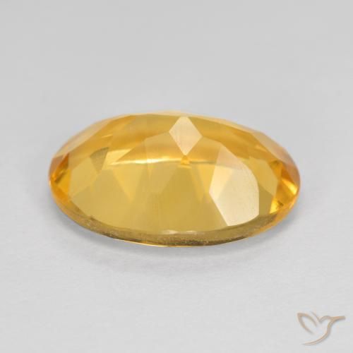 Citrino Laranja Dourado Profundo Natural 5.16ct, oval, VVS-VS