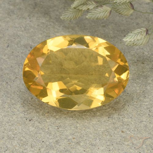 4.68ct Natural Dourado Médio-claro Citrino, oval, VVS-VS