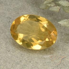 Citrino Dourado Médio-claro Natural 4.68ct, oval, VVS-VS