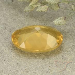Citrino Dourado Médio-claro Natural 4.68ct, oval, VVS-VS