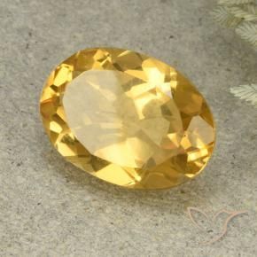 Citrino Laranja Dourada Natural 4.56ct, oval, VVS-VS