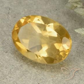 Citrino Dourado médio Natural 5.31ct, oval, VVS-VS