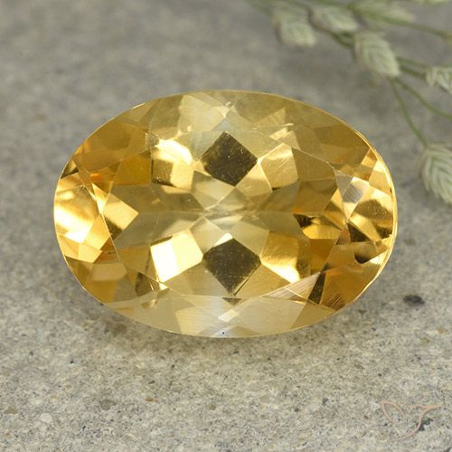 5.42ct Natural Laranja Dourada Citrino, oval, VVS-VS