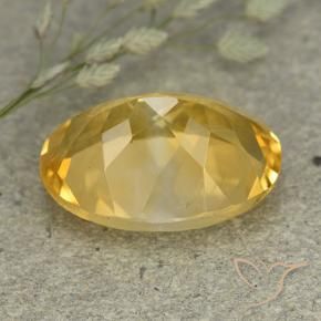 Citrino Laranja Dourada Natural 5.42ct, oval, VVS-VS