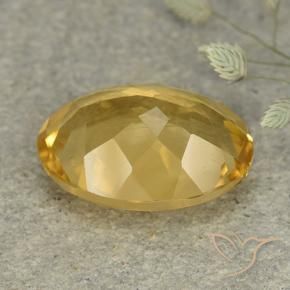 Citrino Dourado Médio-claro Natural 4.99ct, oval, VVS-VS