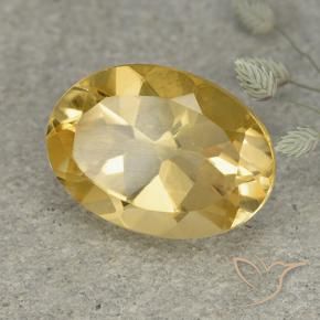Citrino Dourado médio Natural 5.81ct, oval, VVS-VS