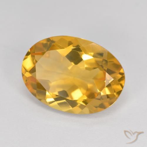 Citrino Dourado Escuro Natural 5.14ct, oval, VVS-VS