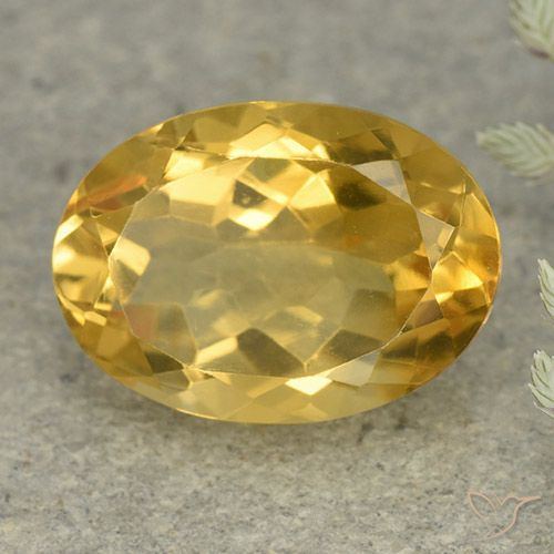5.71ct Natural Laranja Dourada Citrino, oval, VVS-VS