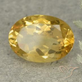 Citrino Laranja Dourada Natural 5.71ct, oval, VVS-VS