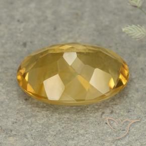 Citrino Dourado Médio-escuro Natural 4.32ct, oval, VVS-VS