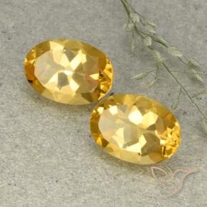 Pedras preciosas de Citrino Laranja Dourada natural de 11.52 ct, oval, VVS-VS