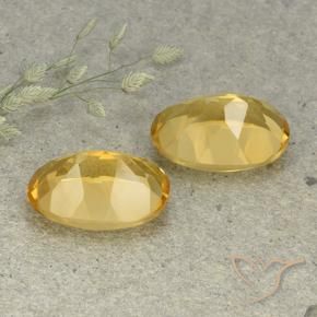 Pedras preciosas de Citrino Laranja Dourada natural de 11.52 ct, oval, VVS-VS