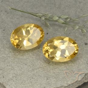 Pedras preciosas de Citrino Dourado médio natural de 10.99 ct, oval, VVS-VS