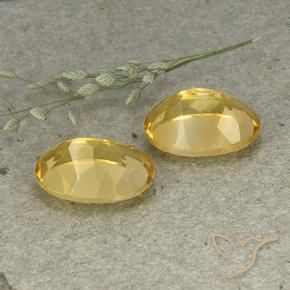 Pedras preciosas de Citrino Dourado médio natural de 10.99 ct, oval, VVS-VS