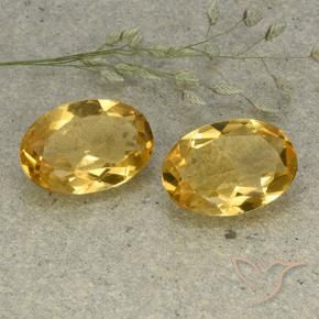 Pedras preciosas de Citrino Laranja Dourada natural de 8.36 ct, oval, VVS-VS