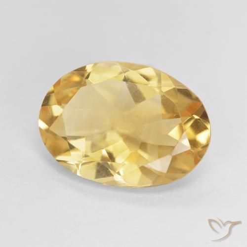 Citrino Medium Light-Golden Natural 4.28ct, oval, VVS-VS
