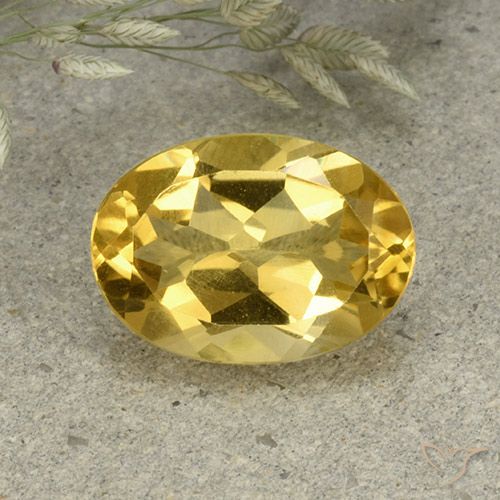 5.10ct Natural Laranja Dourada Citrino, oval, VVS-VS