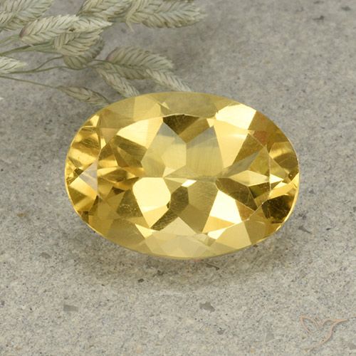 5.07ct Natural Laranja Dourada Citrino, oval, VVS-VS
