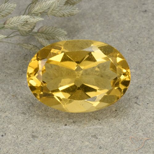 5.43ct Natural Laranja Dourada Citrino, oval, VVS-VS