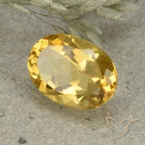 Citrino Laranja Dourada Natural 5.43ct, oval, VVS-VS