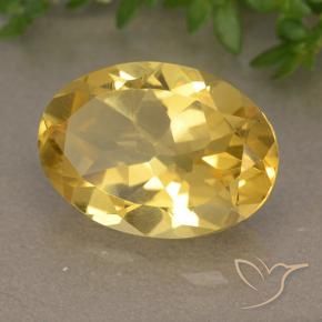 Citrino Dourado médio Natural 5.65ct, oval, VVS-VS