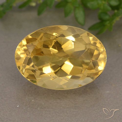6.10ct Natural Laranja Dourada Citrino, oval, VVS-VS